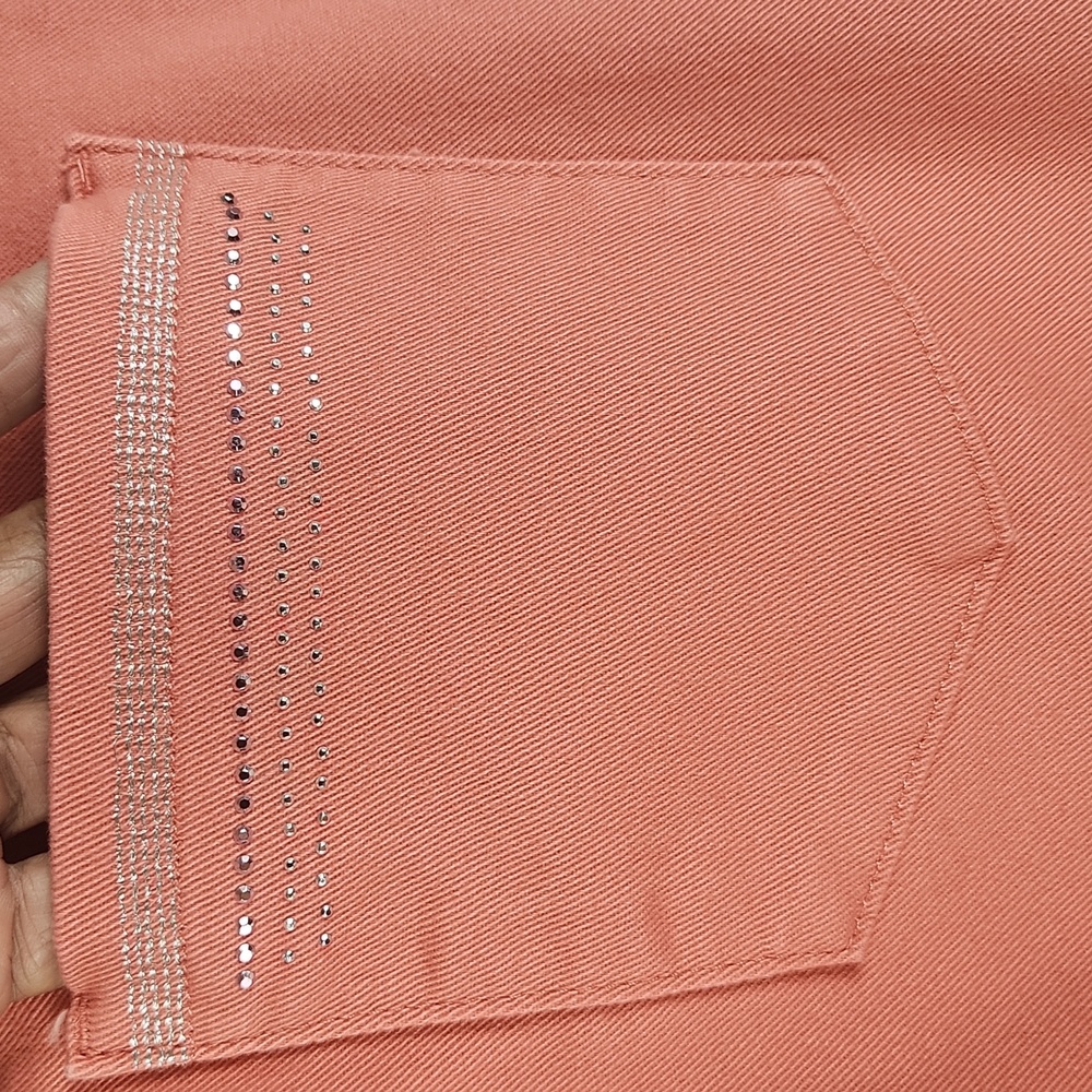 Lee, Chic Coral, below the knee shorts, SZ 18W - Picture 9 of 12